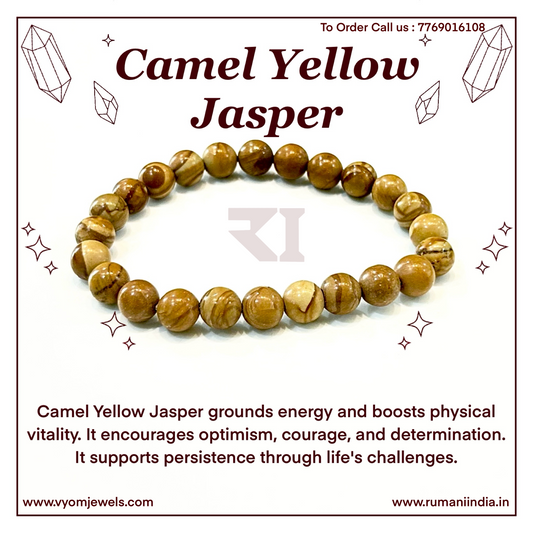 Camel Yellow Jasper Healing Bracelet