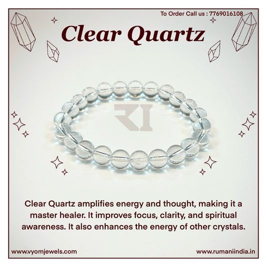Clear Quartz Crystal Healing Bracelet