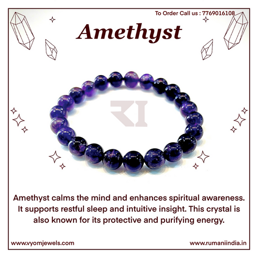 Amethyst Healing Crystal Bracelet