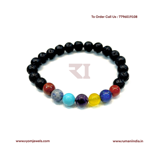Seven Chakra Healing Crystal Bracelet