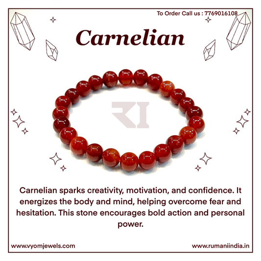 Carnelian Healing Crystal Bracelet