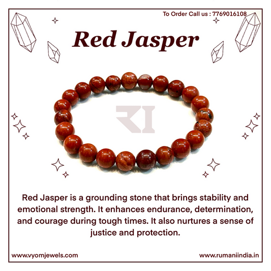 Red Jasper Healing Crystal Bracelet