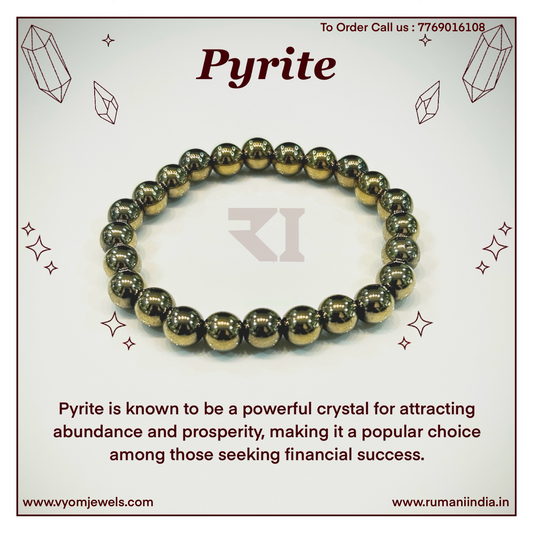 Golden Pyrite Healing Crystal Bracelet