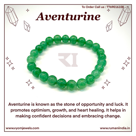 Green Aventurine Healing Crystal Bracelet