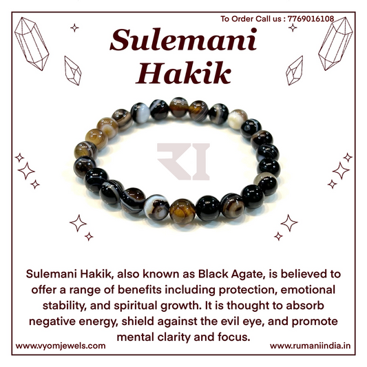Sulemani Hakik Healing Crystal Bracelet
