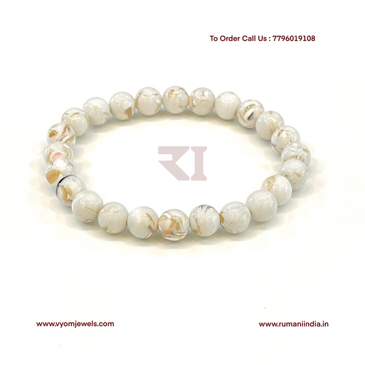 Mother of Pearl Healing Crystal Bracelet