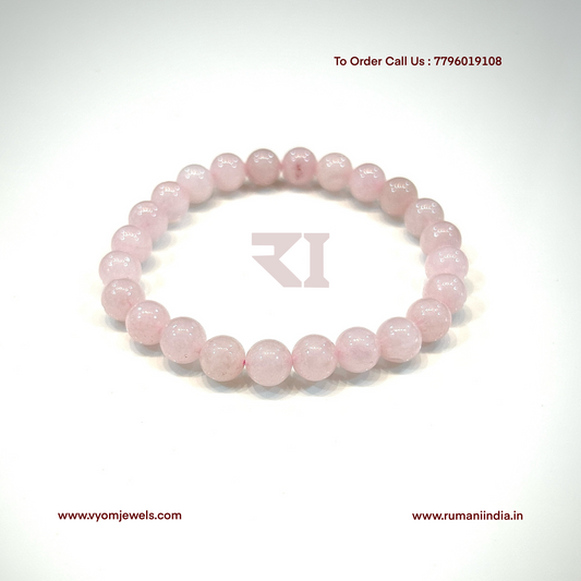 Rose Quartz Healing Crystal Bracelet